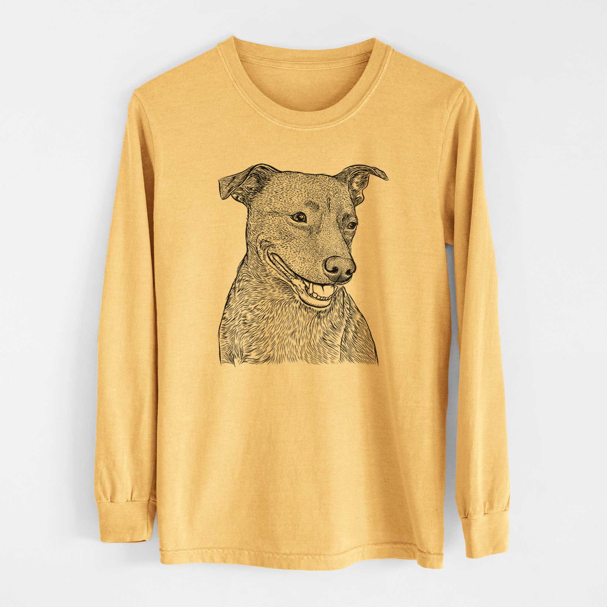 Bare Honey the Lab Pit Mix - Heavyweight 100% Cotton Long Sleeve