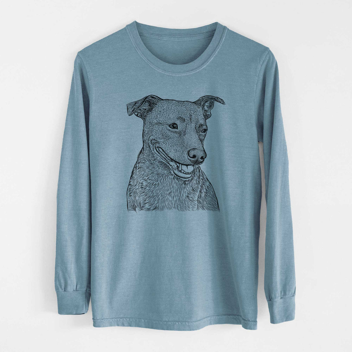 Bare Honey the Lab Pit Mix - Heavyweight 100% Cotton Long Sleeve