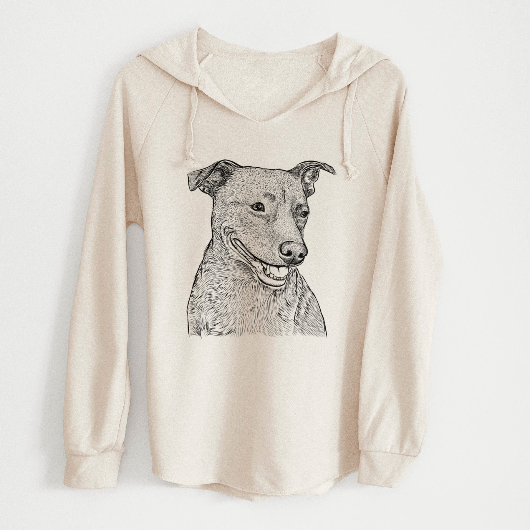 Bare Honey the Lab Pit Mix - Cali Wave Hooded Sweatshirt