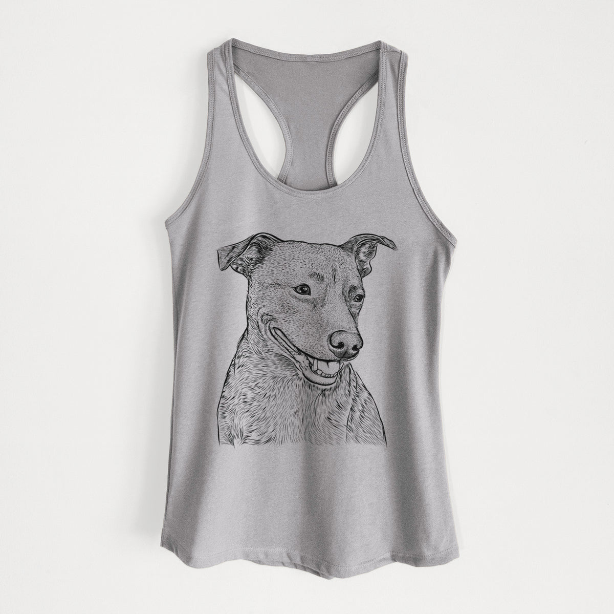 Honey the Lab Pit Mix - Women&#39;s Racerback Tanktop