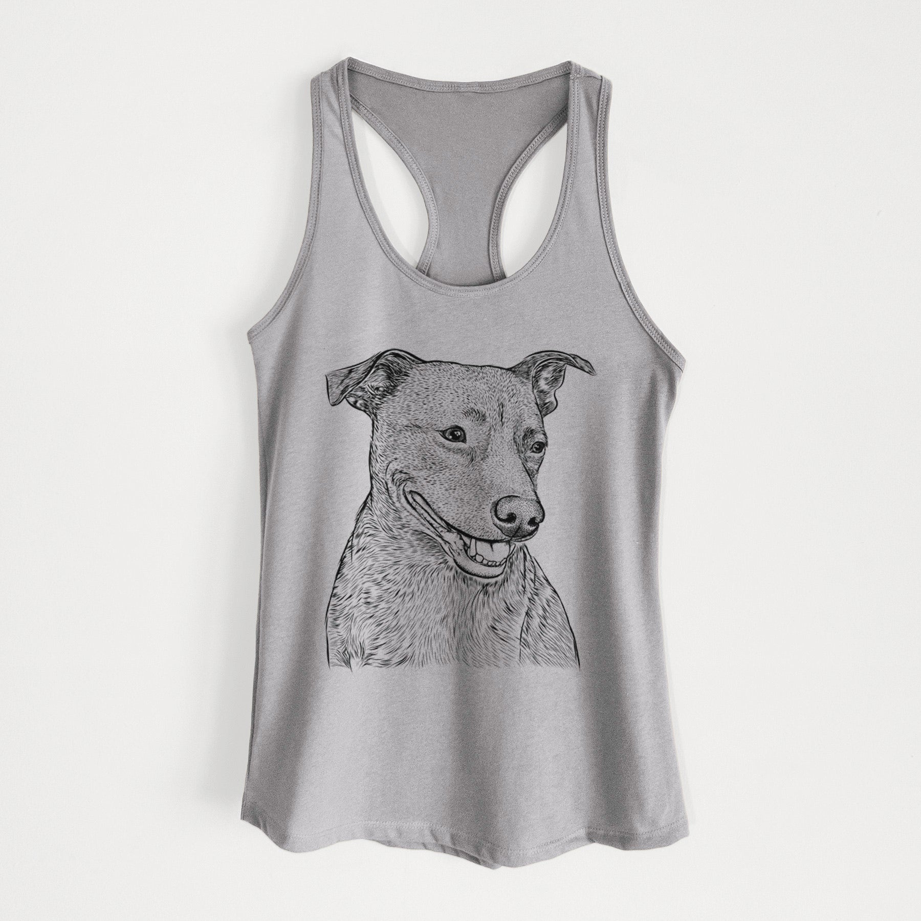 Honey the Lab Pit Mix - Women's Racerback Tanktop