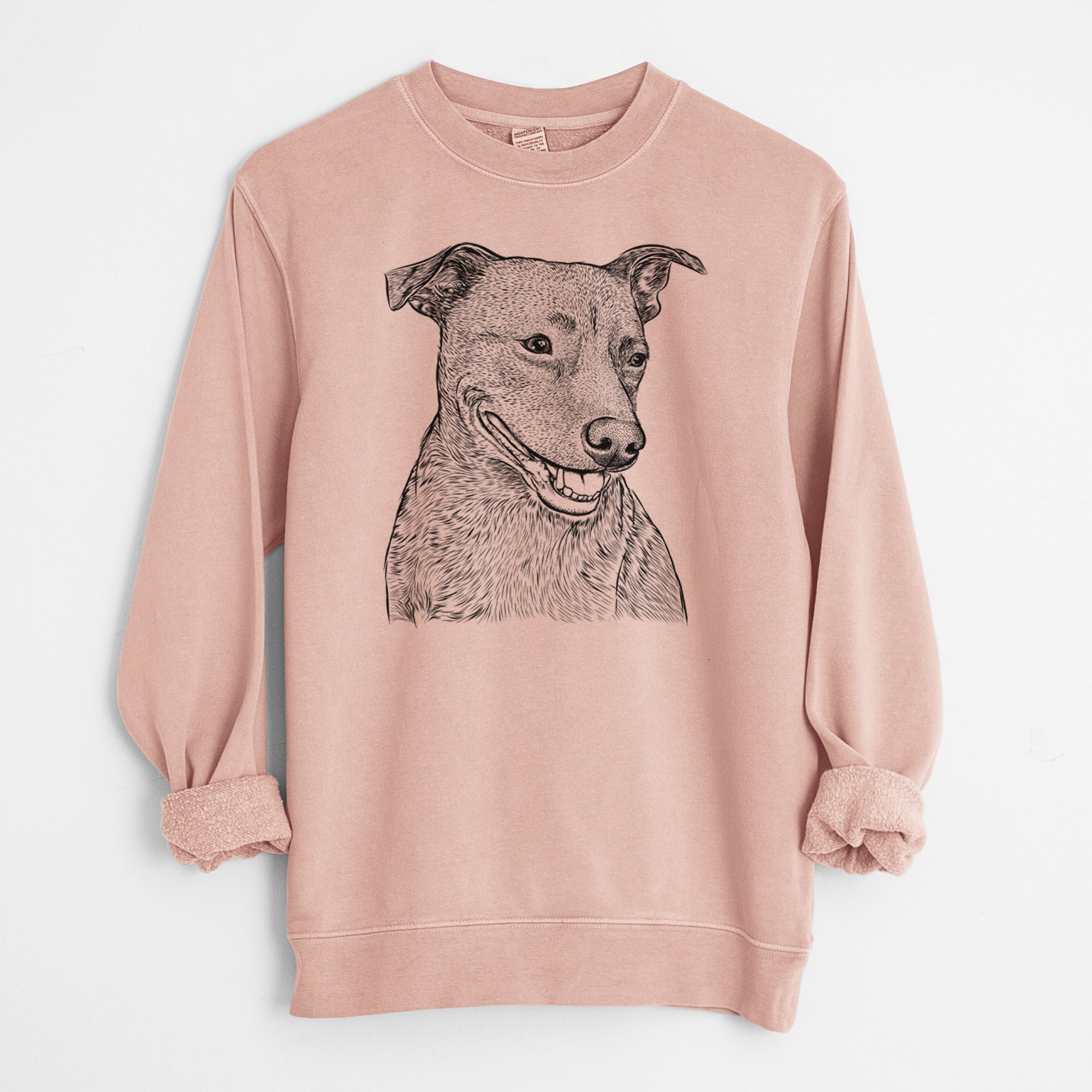 Bare Honey the Lab Pit Mix - Unisex Pigment Dyed Crew Sweatshirt