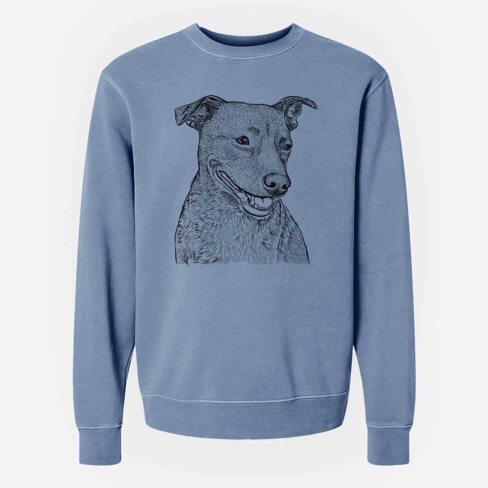 Bare Honey the Lab Pit Mix - Unisex Pigment Dyed Crew Sweatshirt