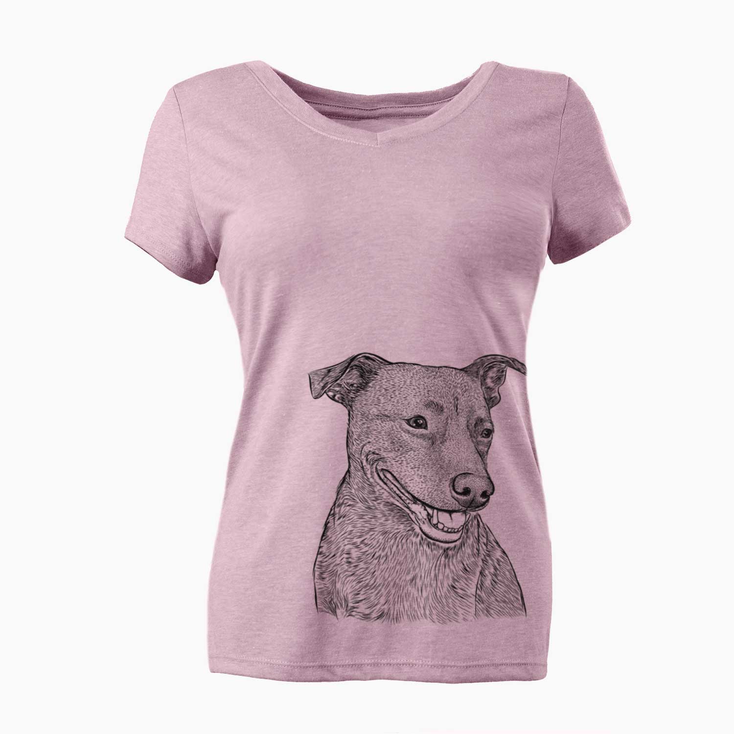 Bare Honey the Lab Pit Mix - Women's V-neck Shirt