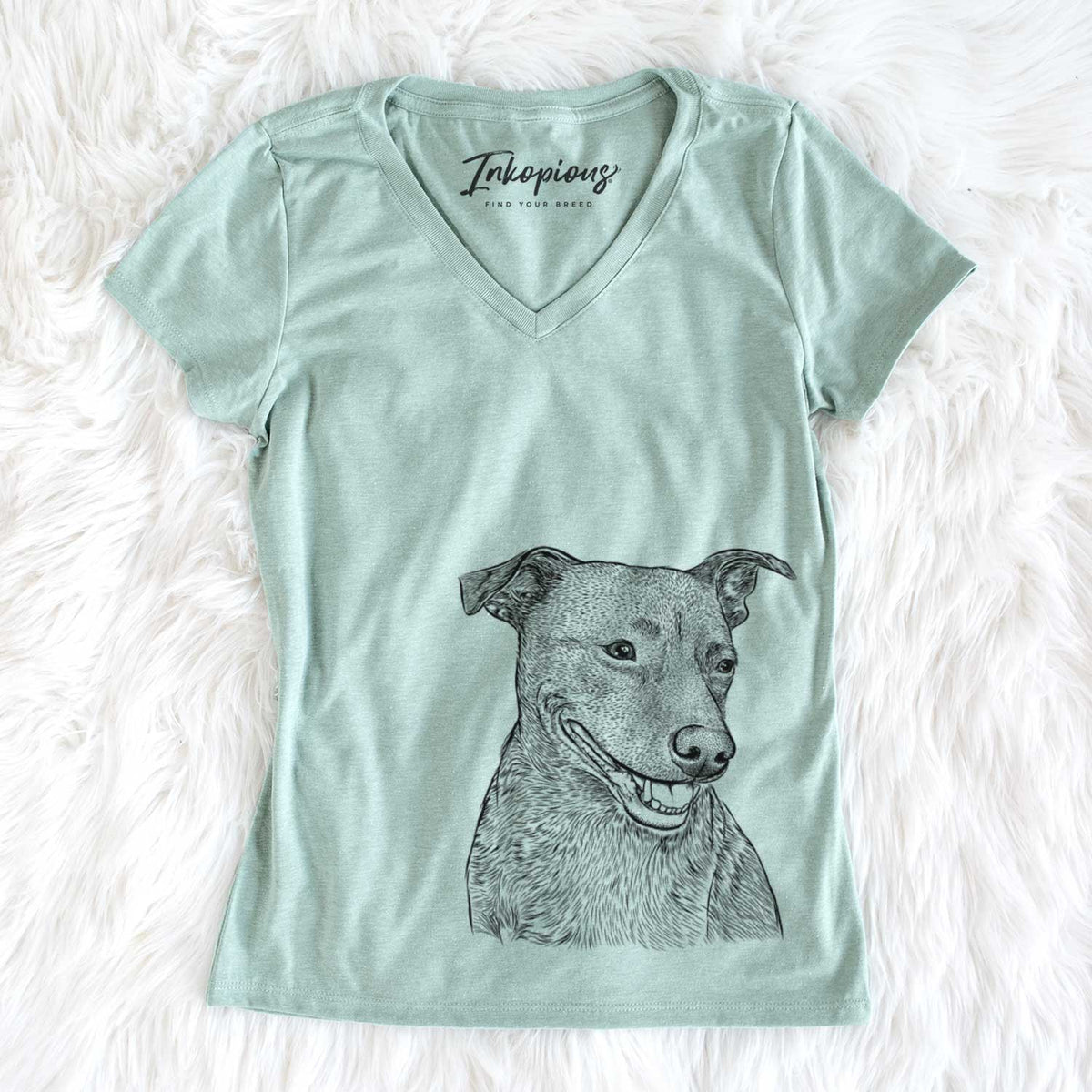 Bare Honey the Lab Pit Mix - Women's V-neck Shirt