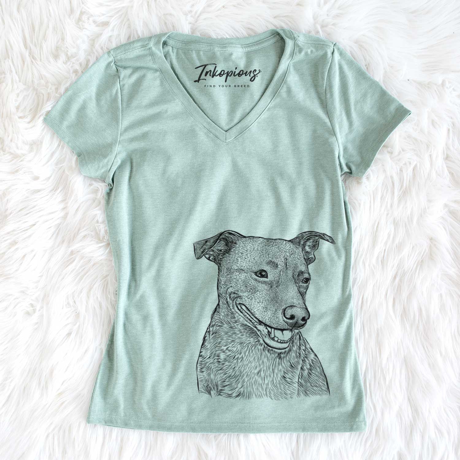 Bare Honey the Lab Pit Mix - Women's V-neck Shirt