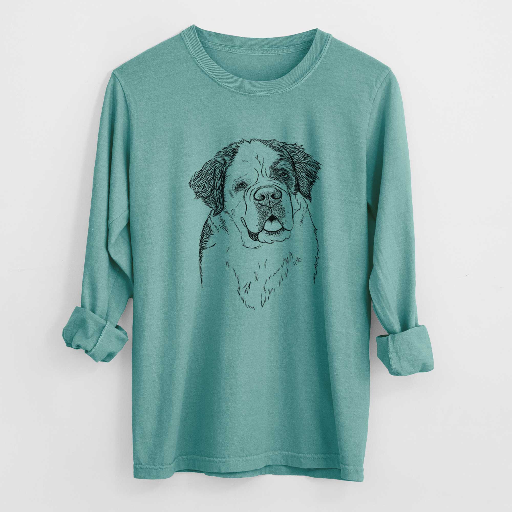 Bare Hook the Saint Bernard - Heavyweight 100% Cotton Long Sleeve