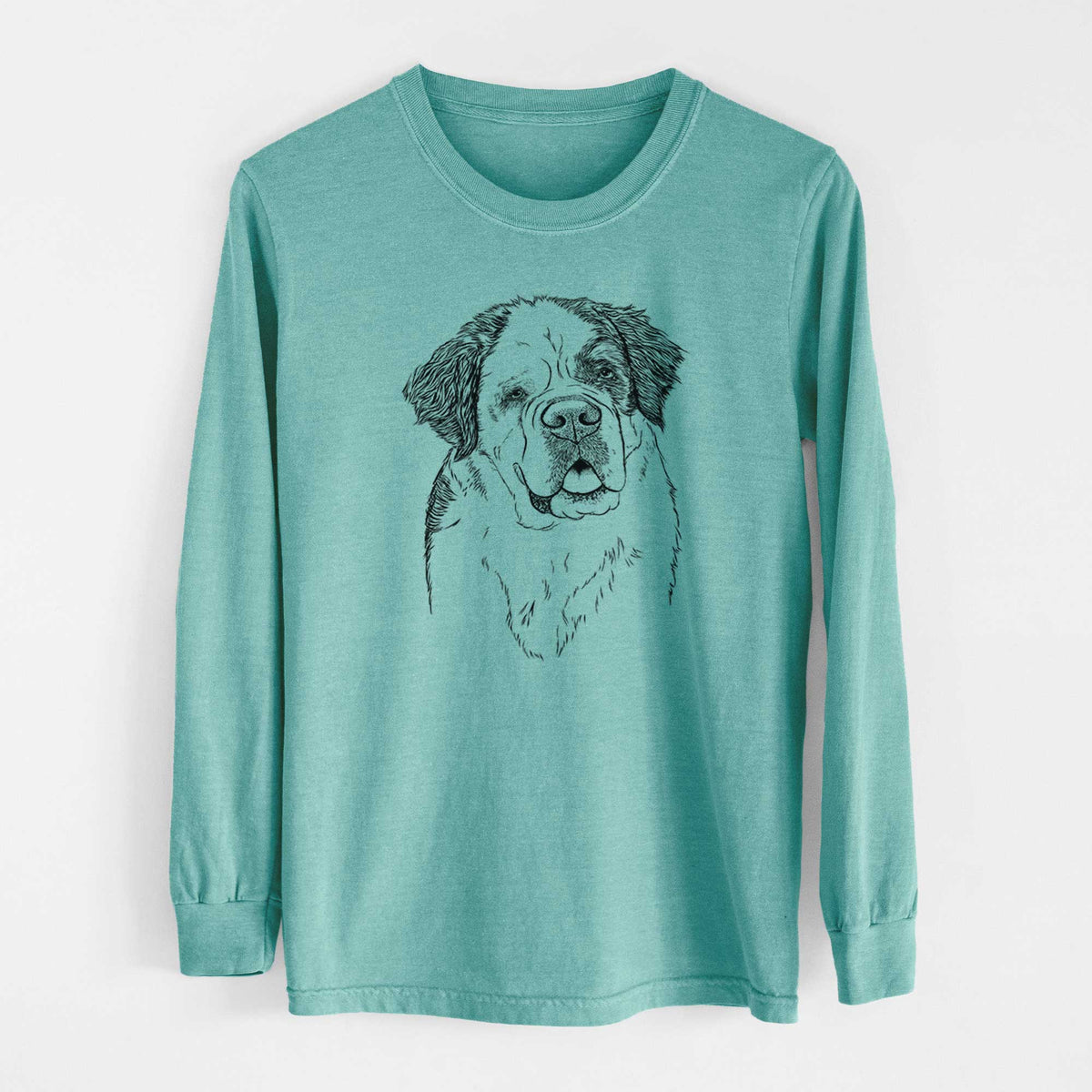 Bare Hook the Saint Bernard - Heavyweight 100% Cotton Long Sleeve