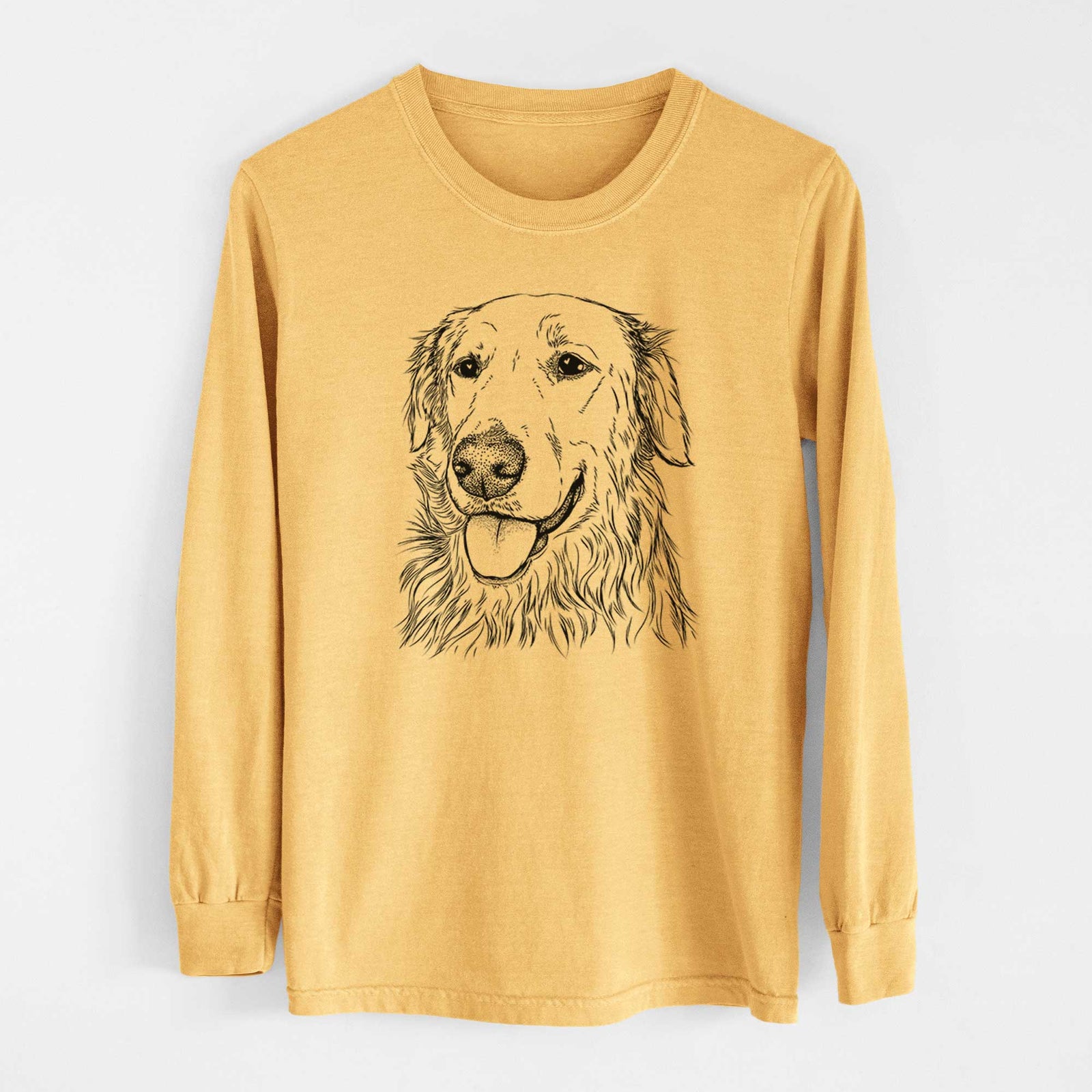 Bare Hopper the Golden Retriever - Heavyweight 100% Cotton Long Sleeve