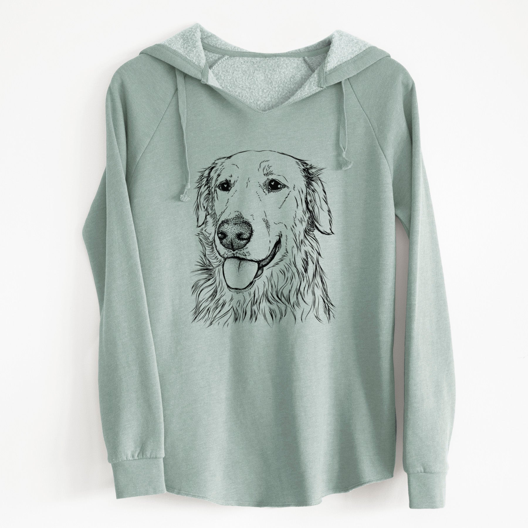 Bare Hopper the Golden Retriever - Cali Wave Hooded Sweatshirt