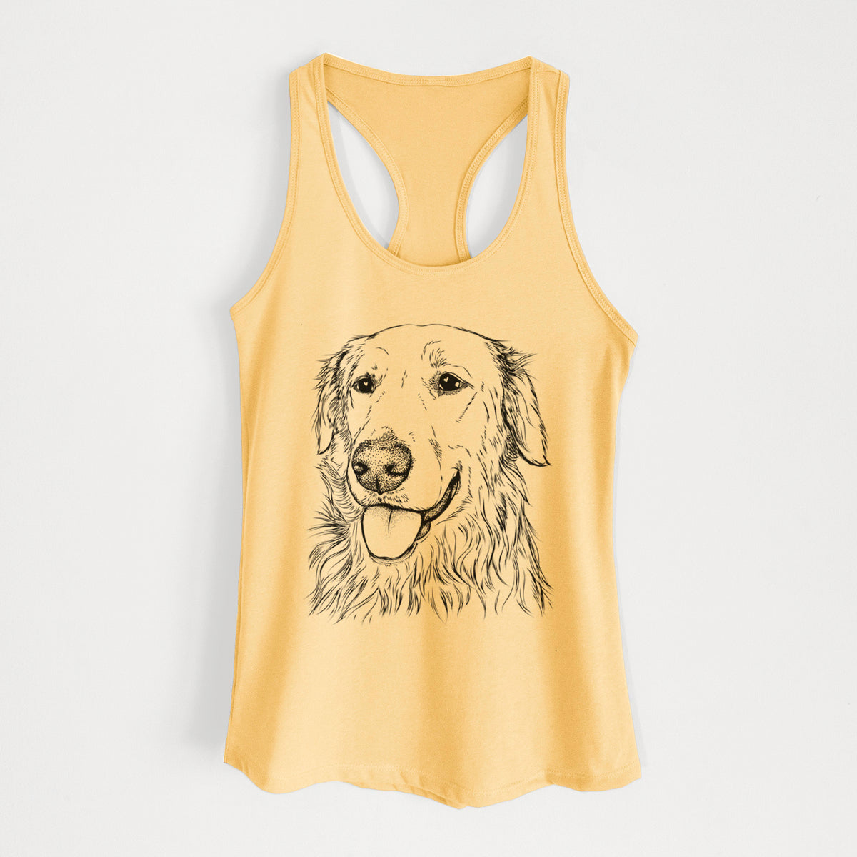 Hopper the Golden Retriever - Women's Racerback Tanktop