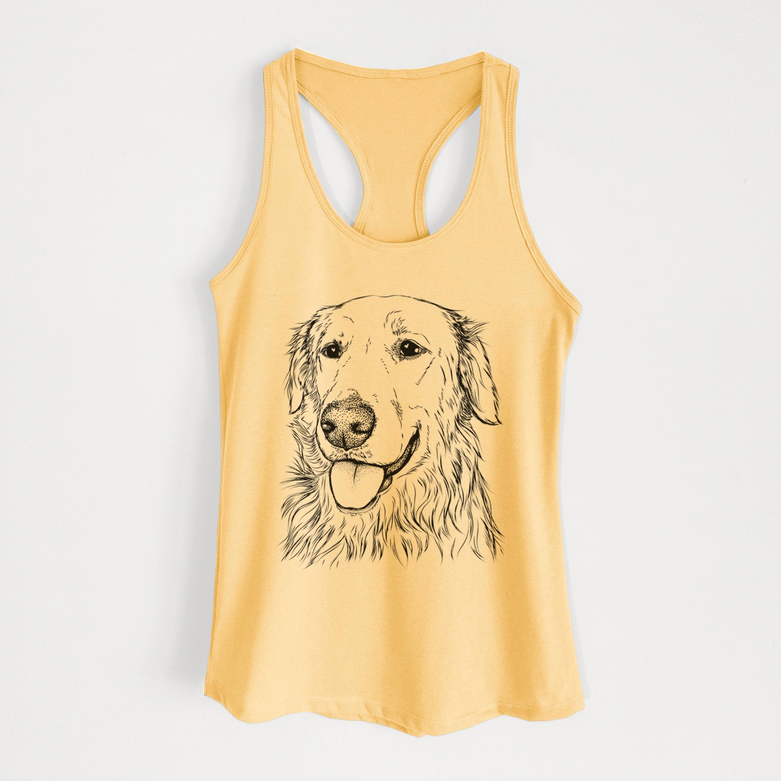 Hopper the Golden Retriever - Women's Racerback Tanktop