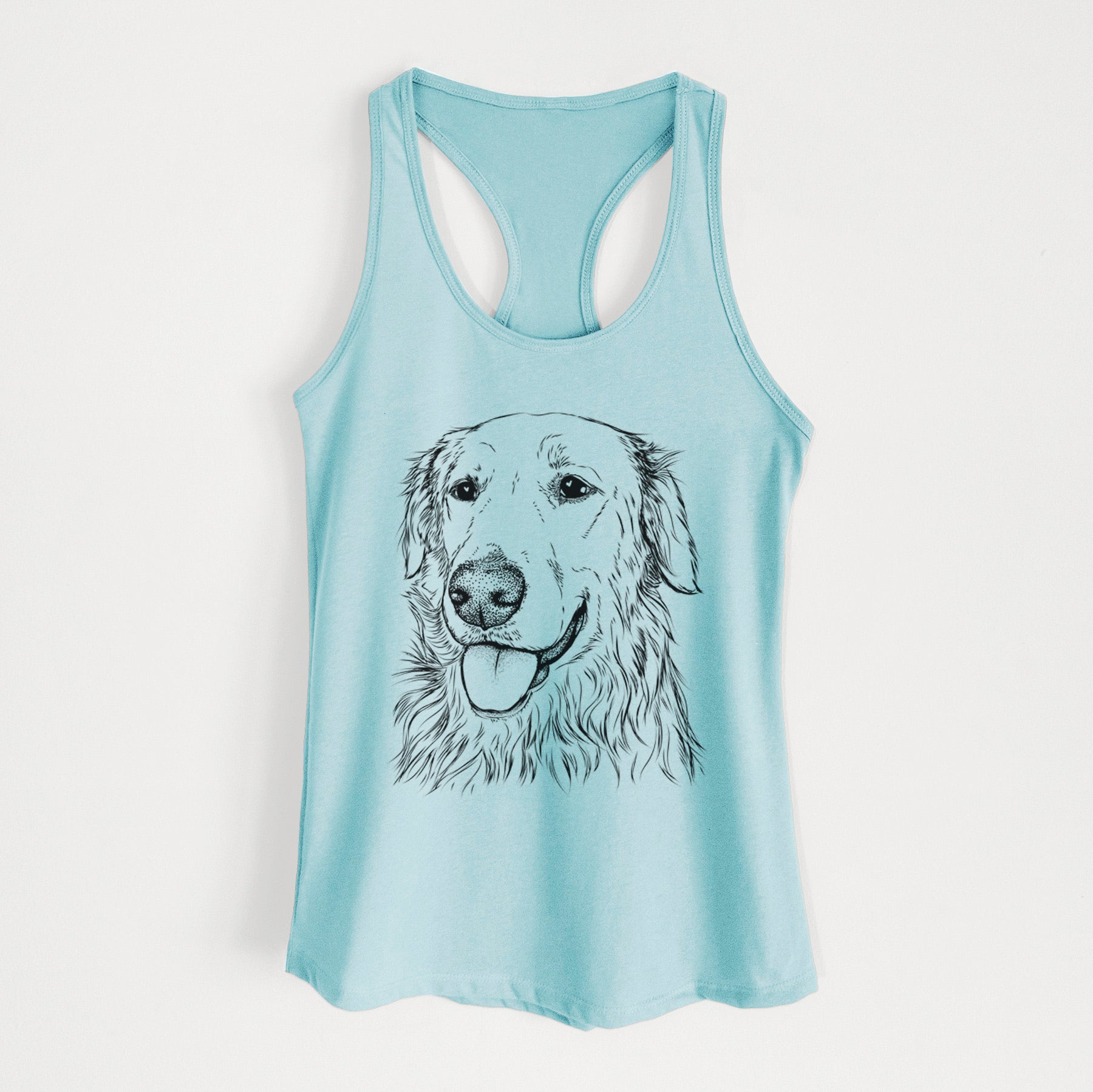 Hopper the Golden Retriever - Women's Racerback Tanktop