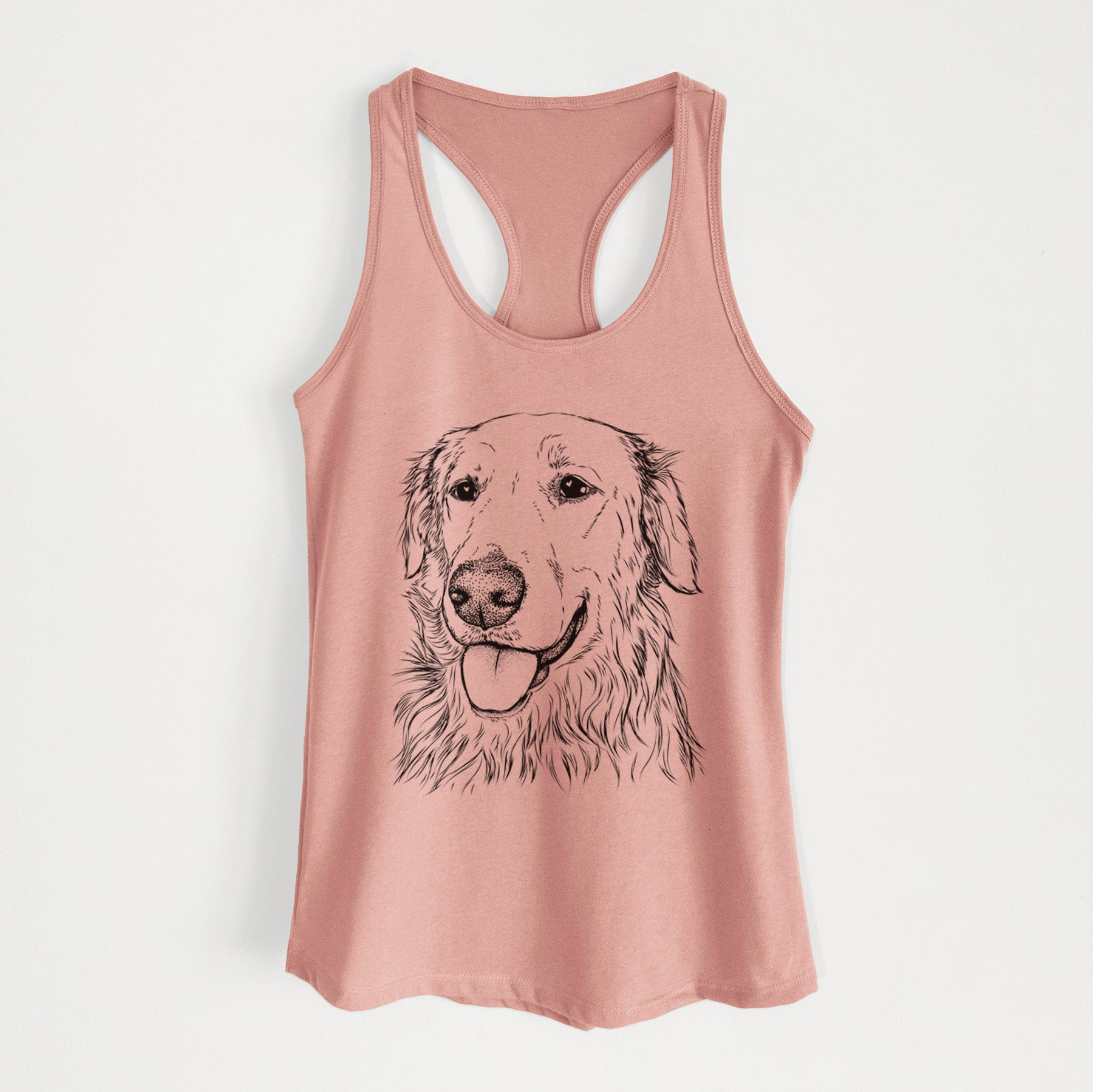 Hopper the Golden Retriever - Women's Racerback Tanktop