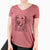 Bare Hopper the Golden Retriever - Women's V-neck Shirt