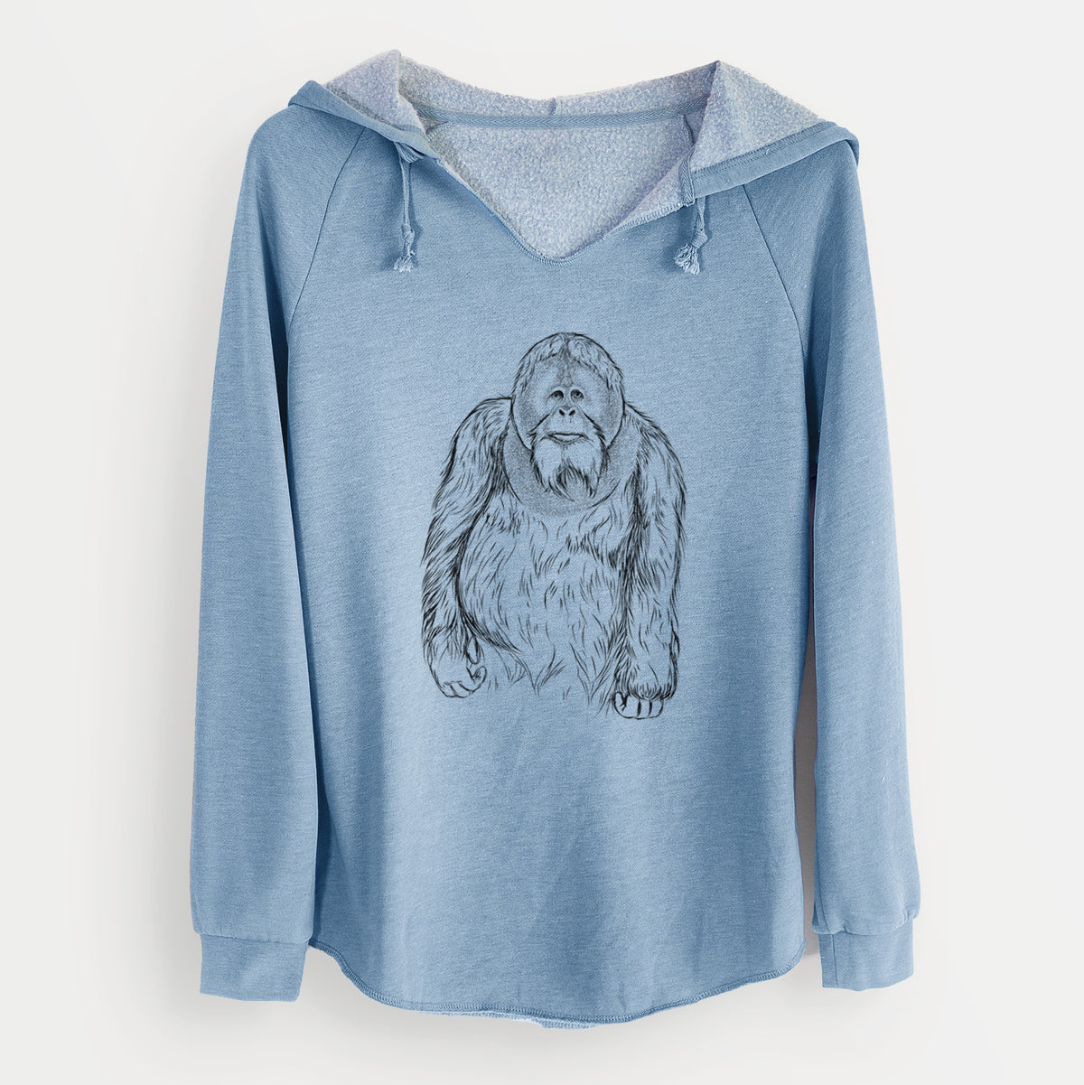 Bare Horace the Male Orangutan - Cali Wave Hooded Sweatshirt