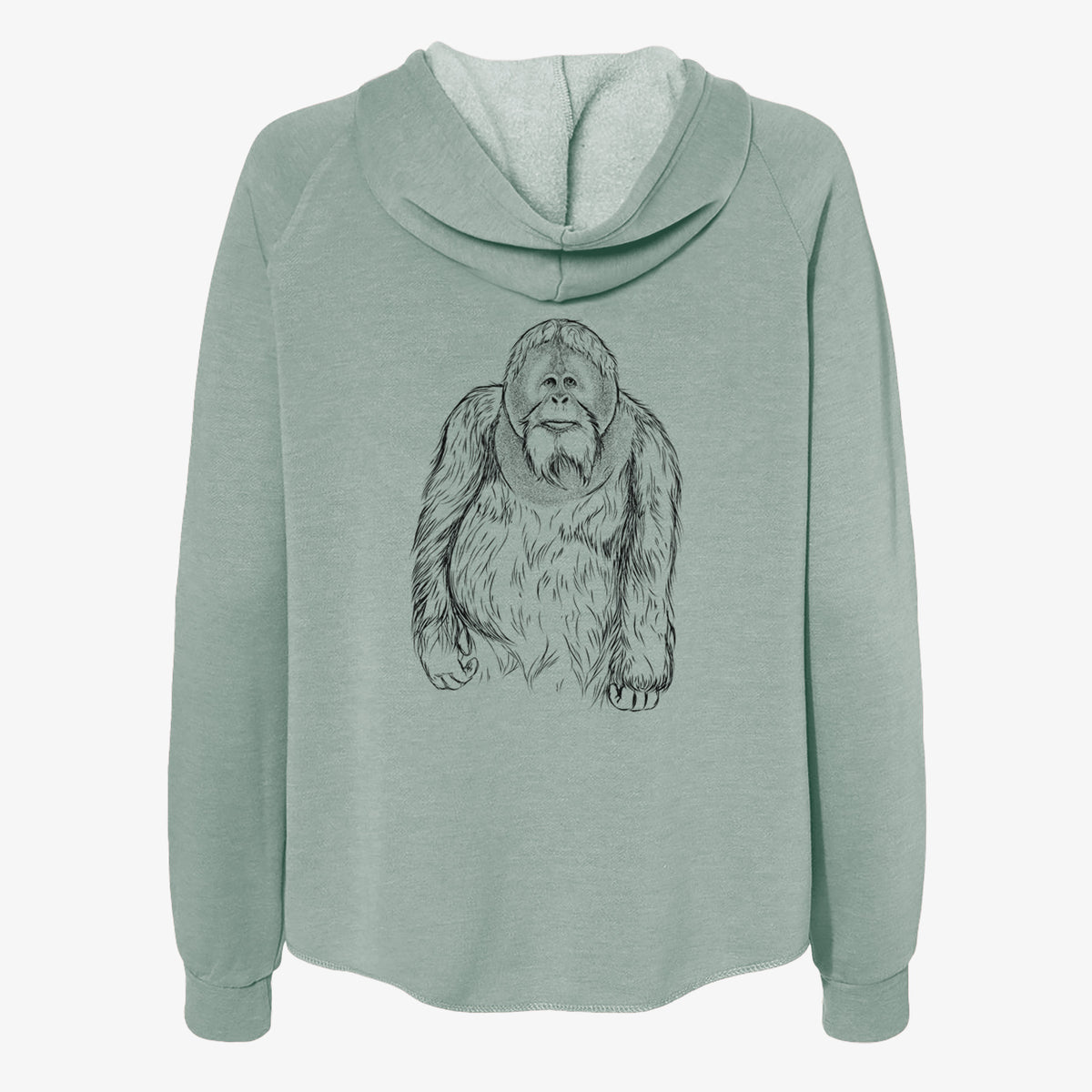 Horace the Male Orangutan - Women's Cali Wave Zip-Up Sweatshirt