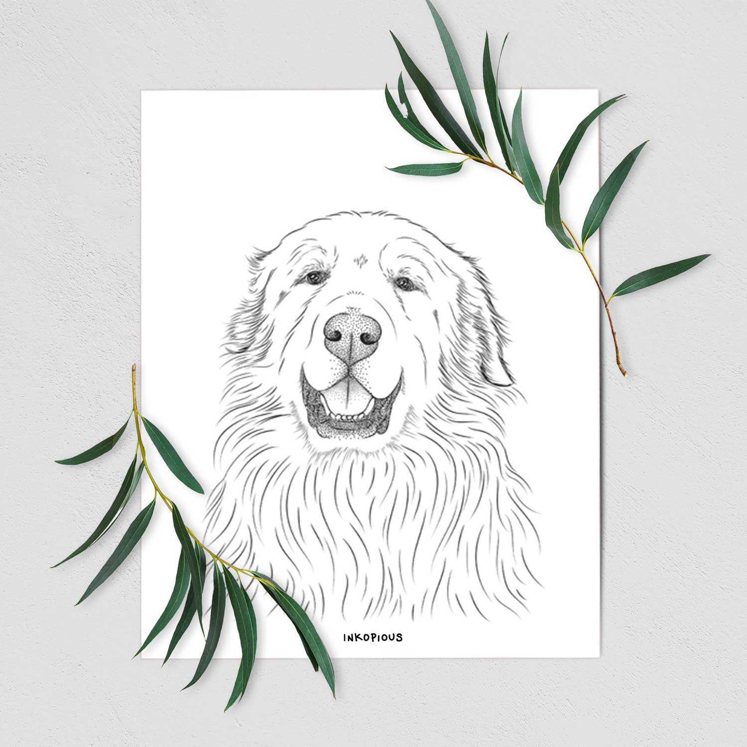 Horton the Great Pyrenees Art Print
