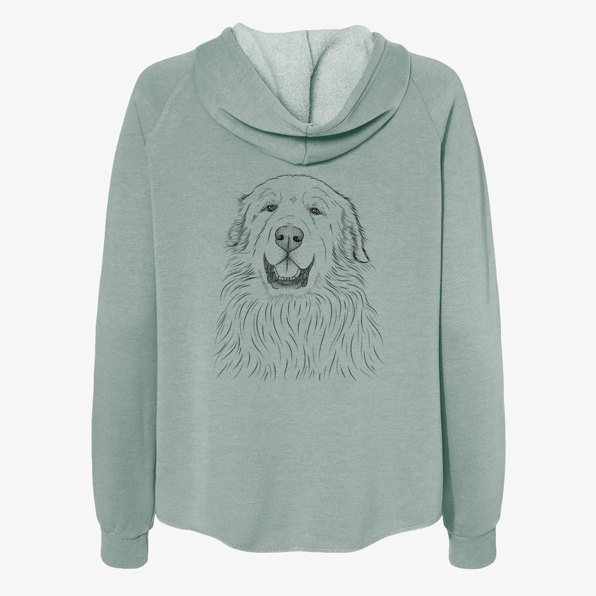 Horton the Great Pyrenees - Women's Cali Wave Zip-Up Sweatshirt
