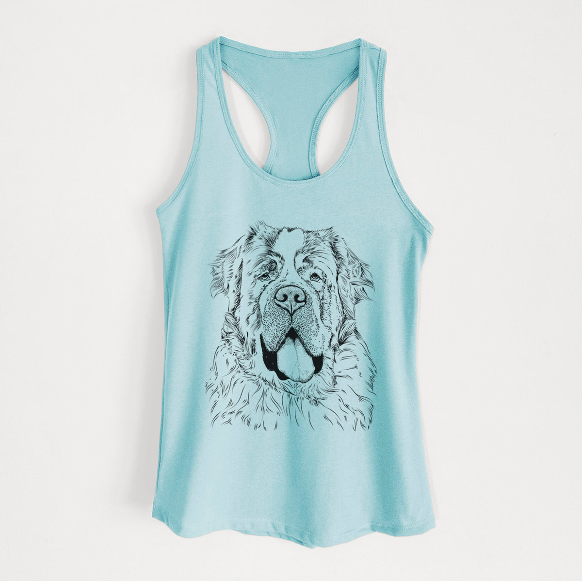 Hoss the Saint Bernard - Women's Racerback Tanktop
