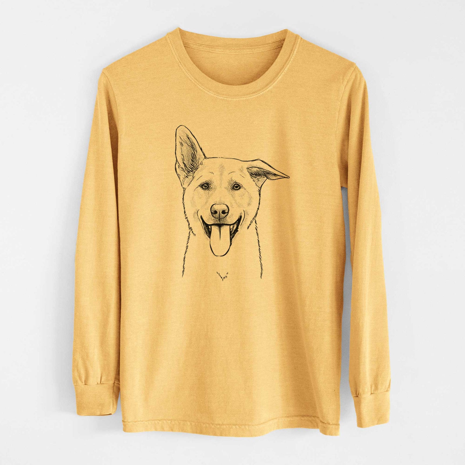 Bare Hoya the Korean Jindo - Heavyweight 100% Cotton Long Sleeve