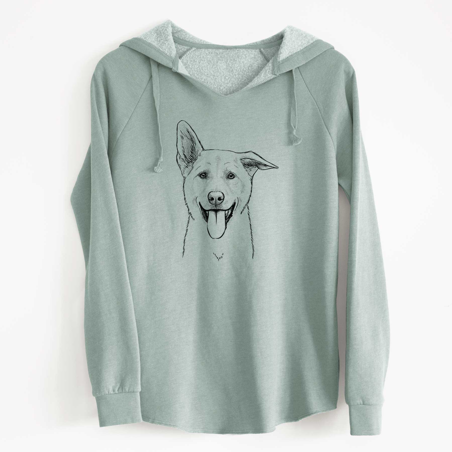 Bare Hoya the Korean Jindo - Cali Wave Hooded Sweatshirt