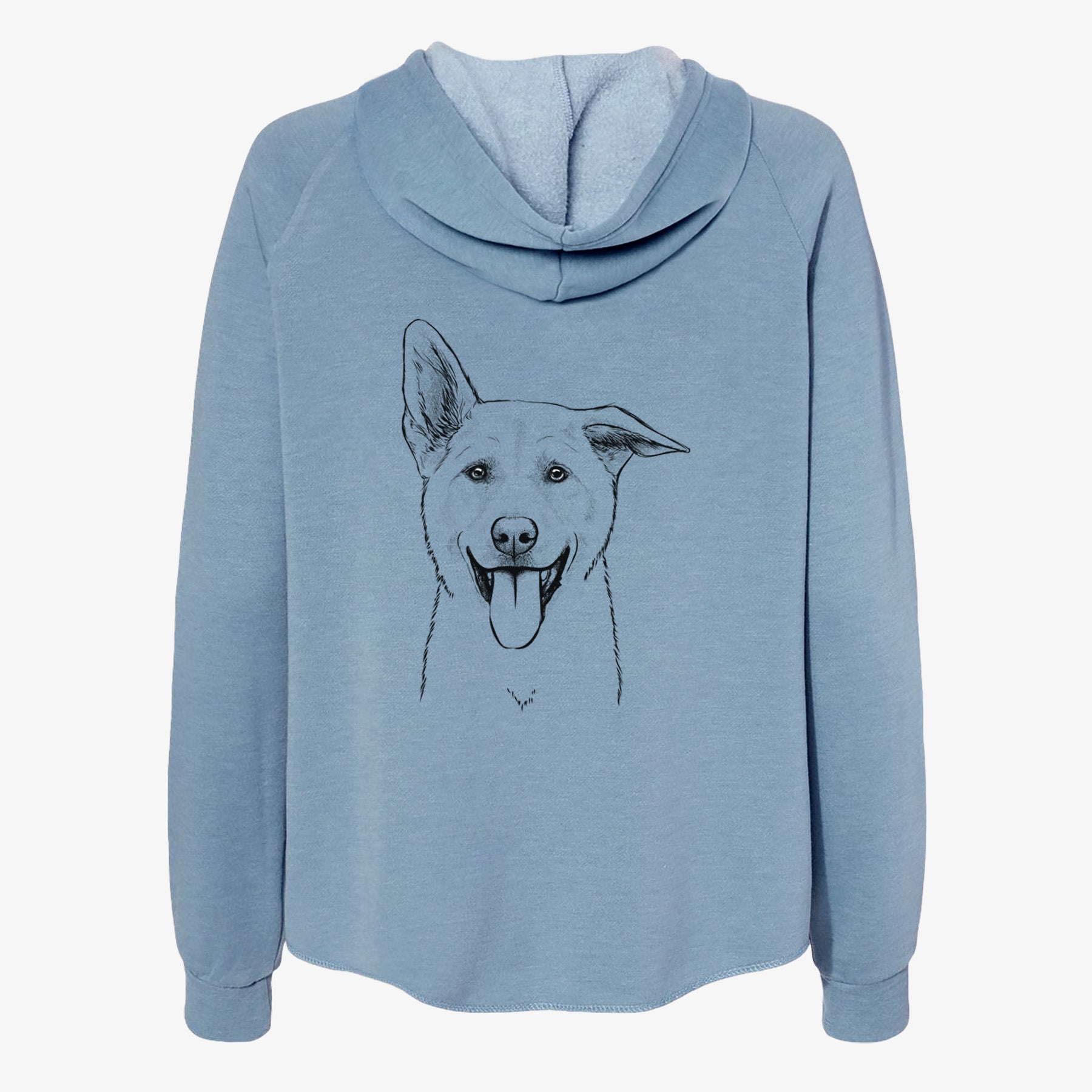 Hoya the Korean Jindo - Women's Cali Wave Zip-Up Sweatshirt