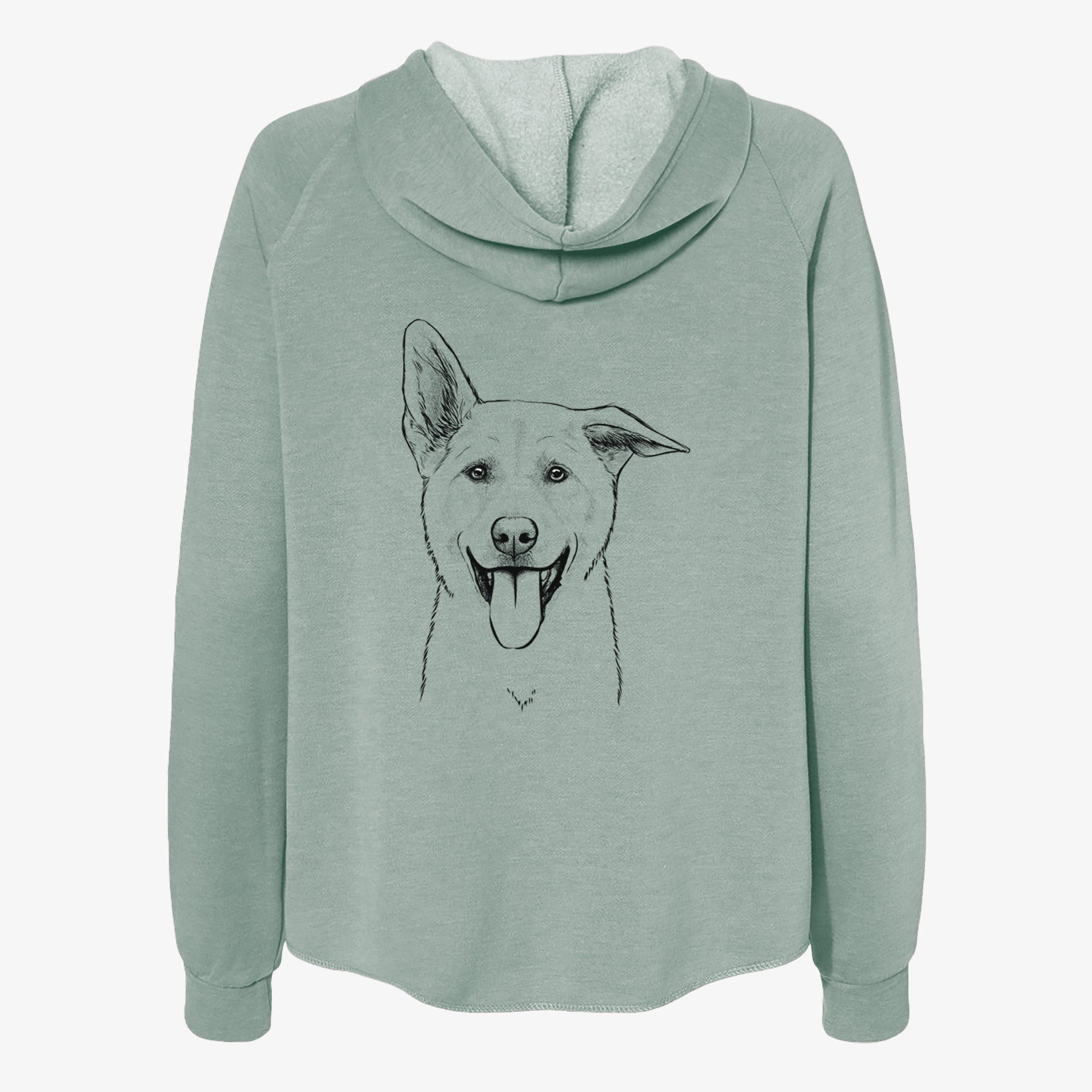 Hoya the Korean Jindo - Women's Cali Wave Zip-Up Sweatshirt