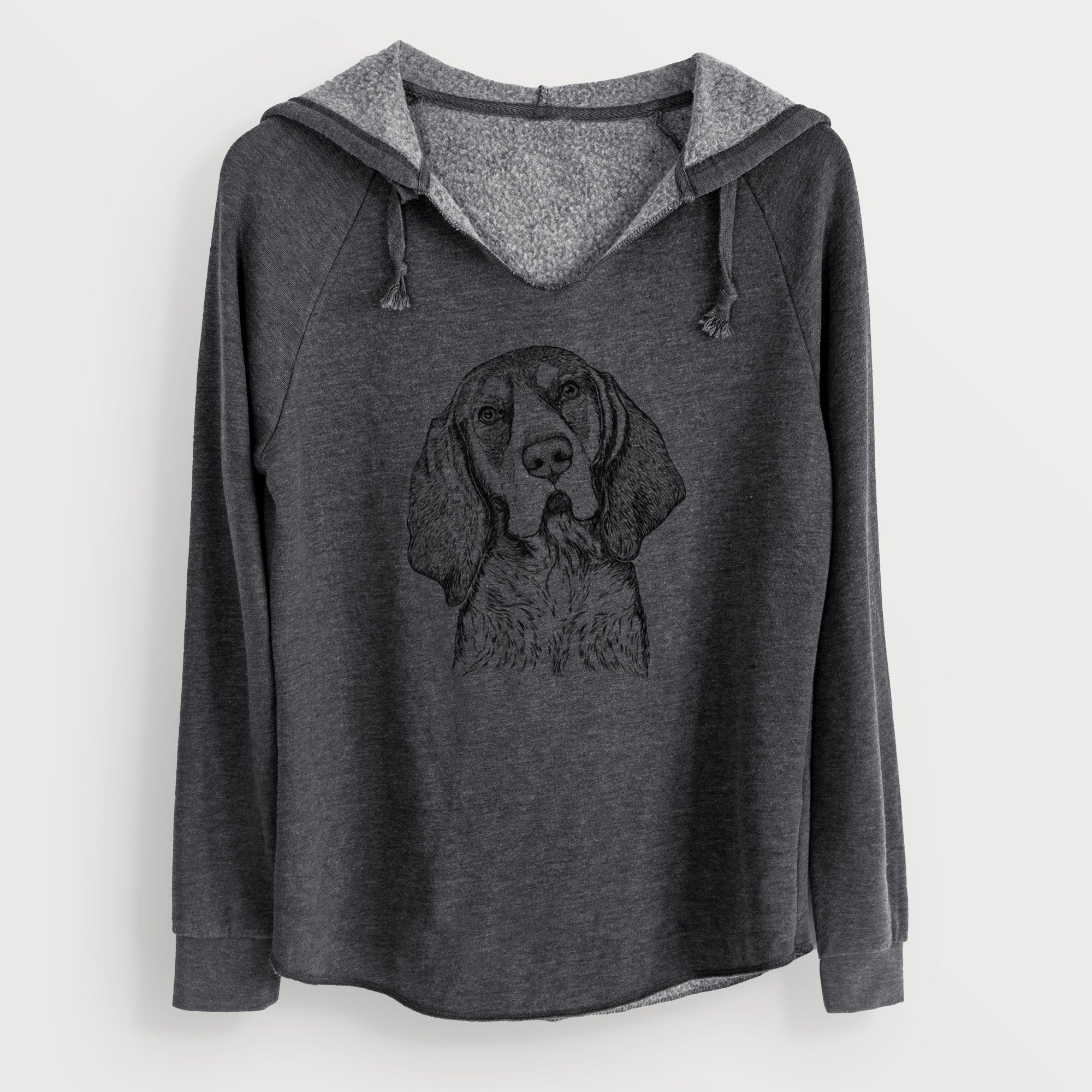 Bare Huck the Bluetick Coonhound - Cali Wave Hooded Sweatshirt