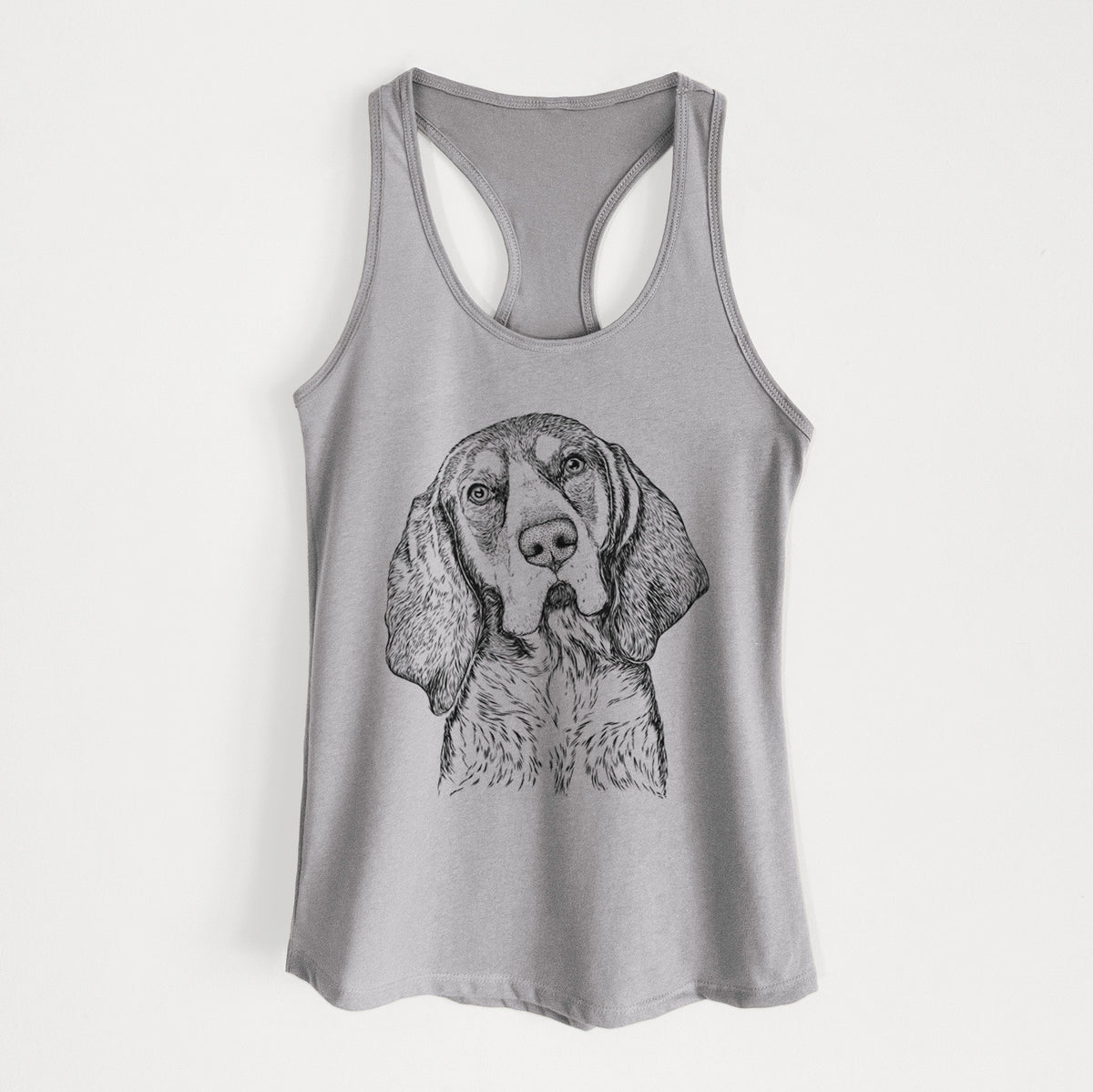 Huck the Bluetick Coonhound - Women&#39;s Racerback Tanktop