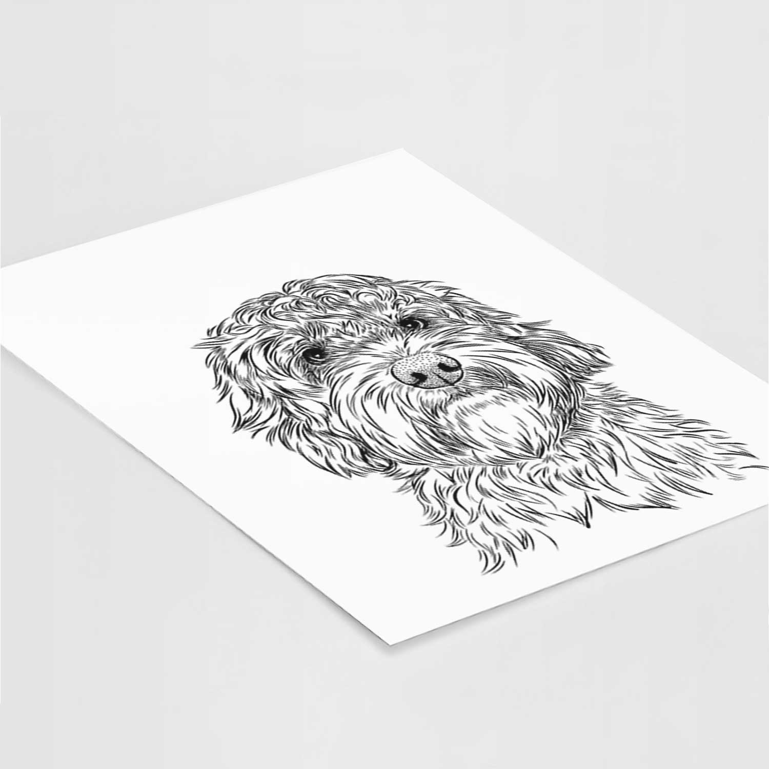 Huckleberry the Australian Labradoodle Art Print