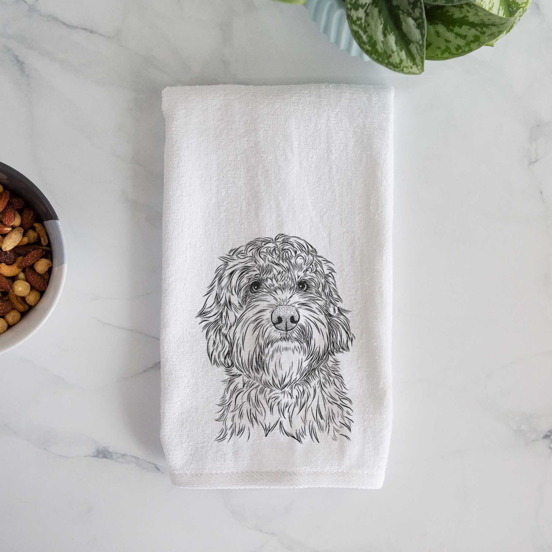 Huckleberry the Australian Labradoodle Decorative Hand Towel