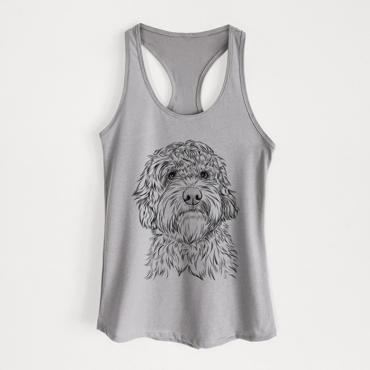 Huckleberry the Australian Labradoodle - Women&#39;s Racerback Tanktop