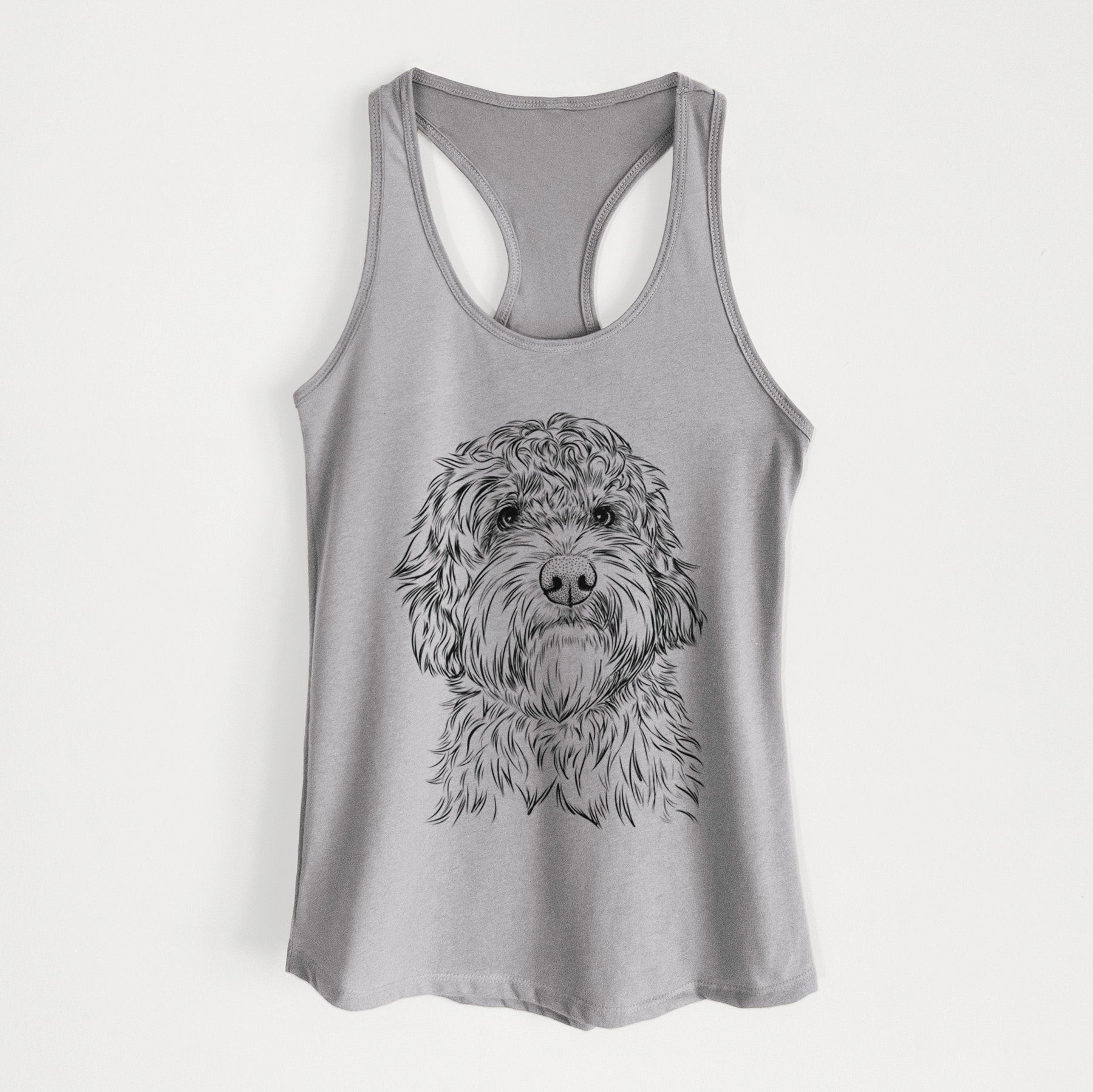 Huckleberry the Australian Labradoodle - Women's Racerback Tanktop