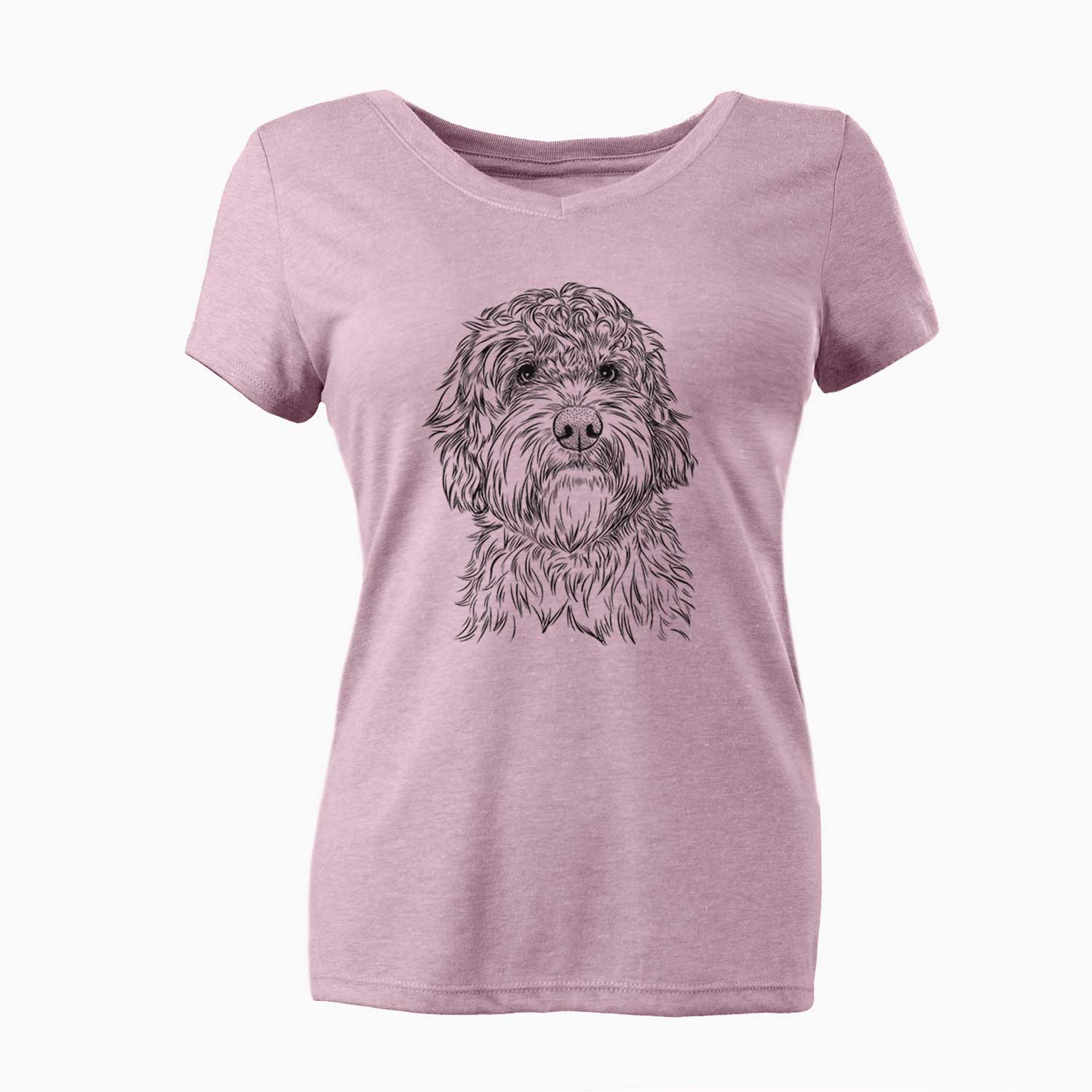 Bare Huckleberry the Australian Labradoodle - Women's V-neck Shirt