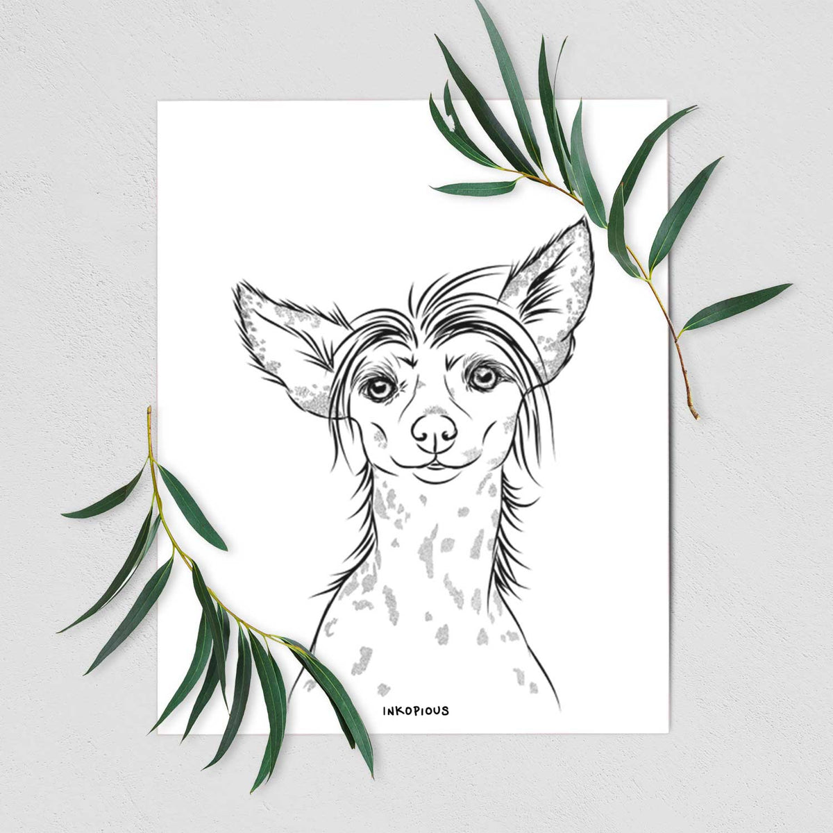 Hudson the Chinese Crested Art Print