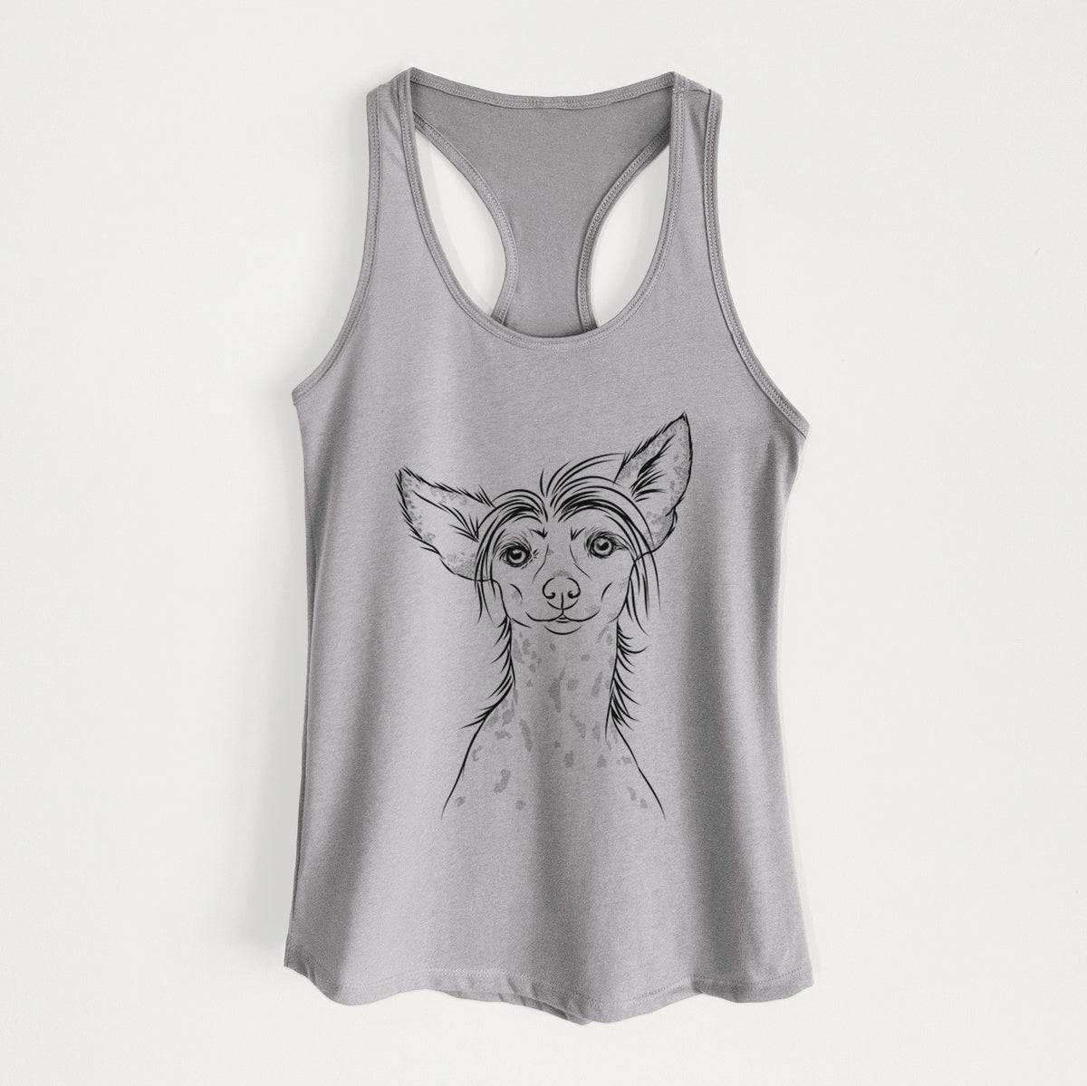 Hudson the Chinese Crested - Women&#39;s Racerback Tanktop