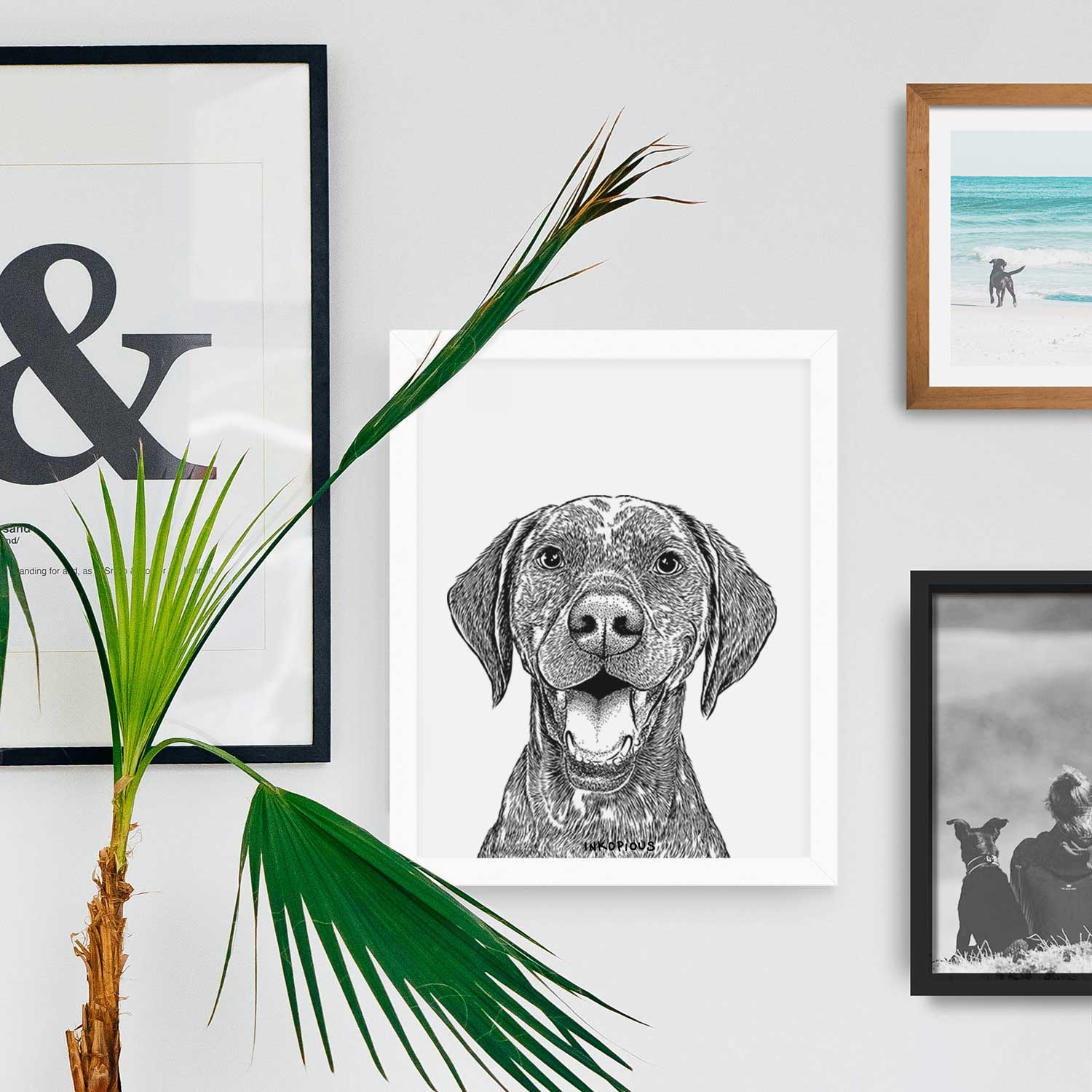 Hudson the German Shorthaired Pointer Art Print