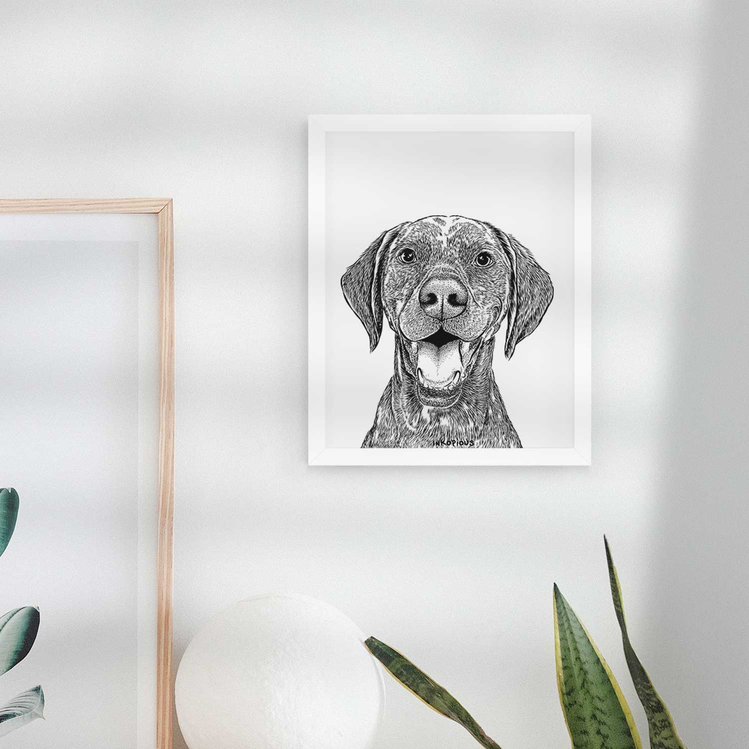 Hudson the German Shorthaired Pointer Art Print