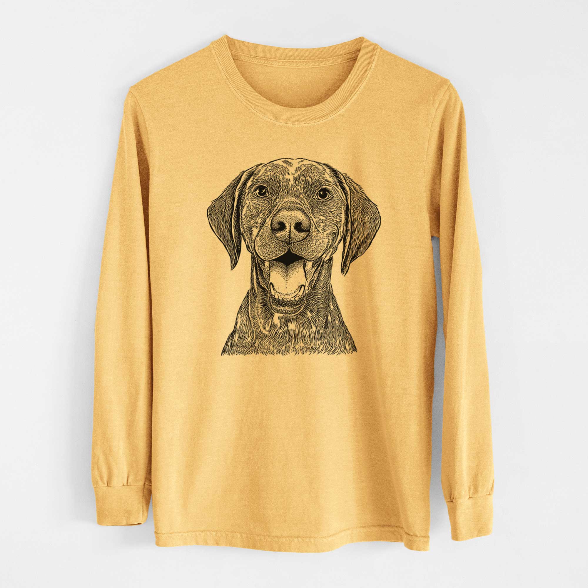 Bare Hudson the German Shorthaired Pointer - Heavyweight 100% Cotton Long Sleeve