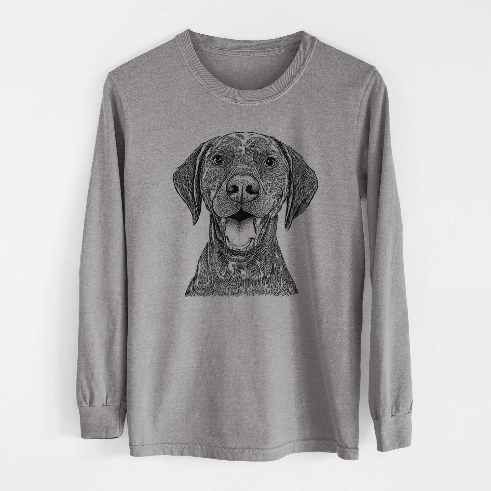 Bare Hudson the German Shorthaired Pointer - Heavyweight 100% Cotton Long Sleeve