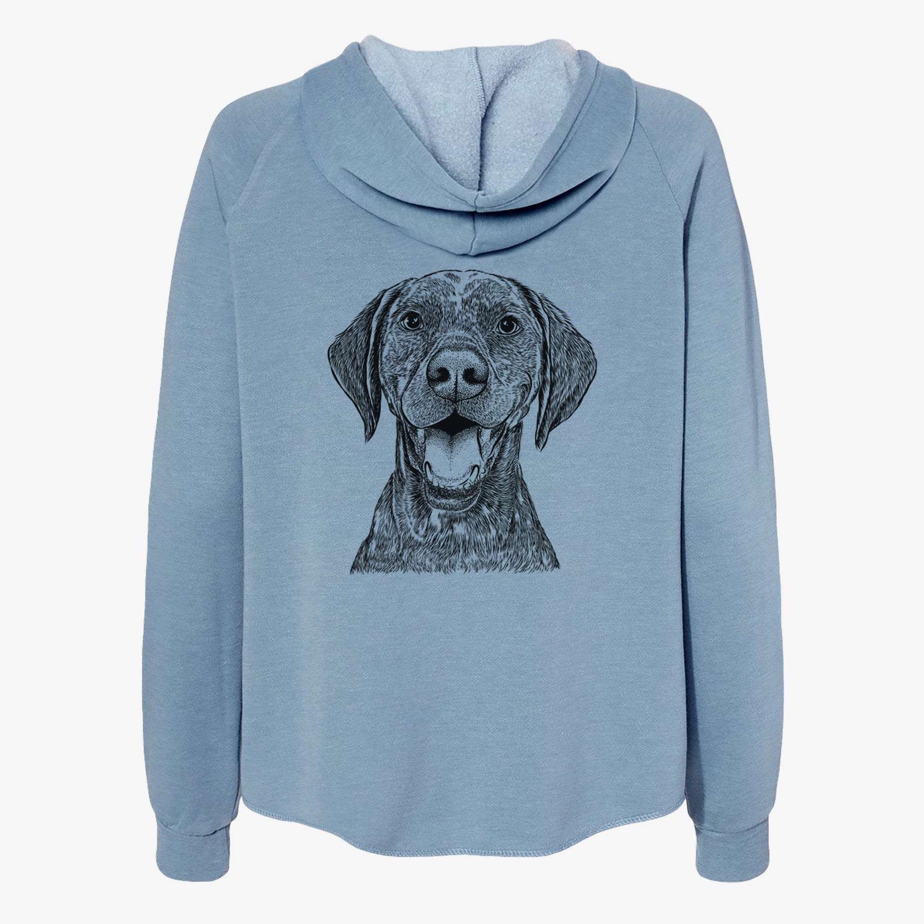 Hudson the German Shorthaired Pointer - Women's Cali Wave Zip-Up Sweatshirt