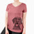 Bare Hudson the German Shorthaired Pointer - Women's V-neck Shirt