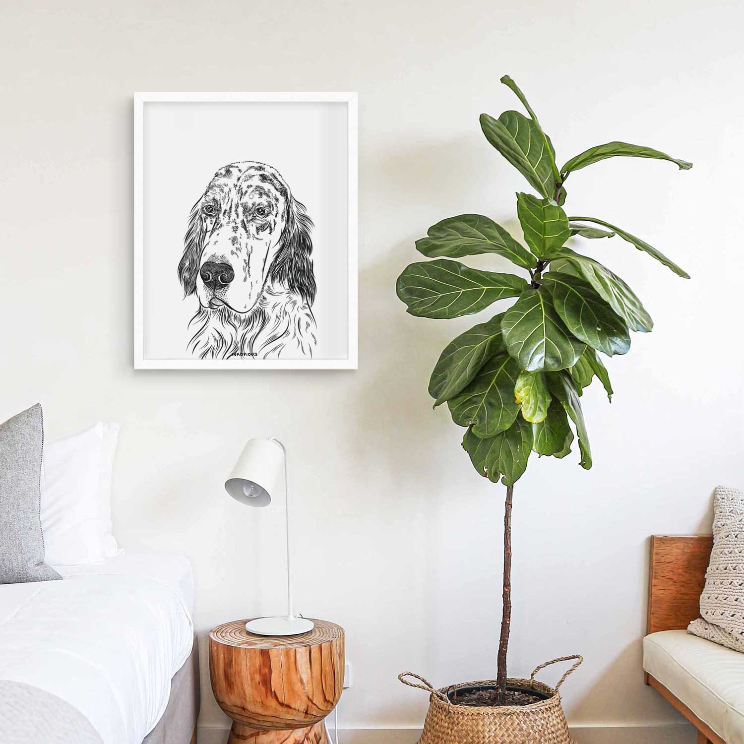 Hutch the English Setter Art Print
