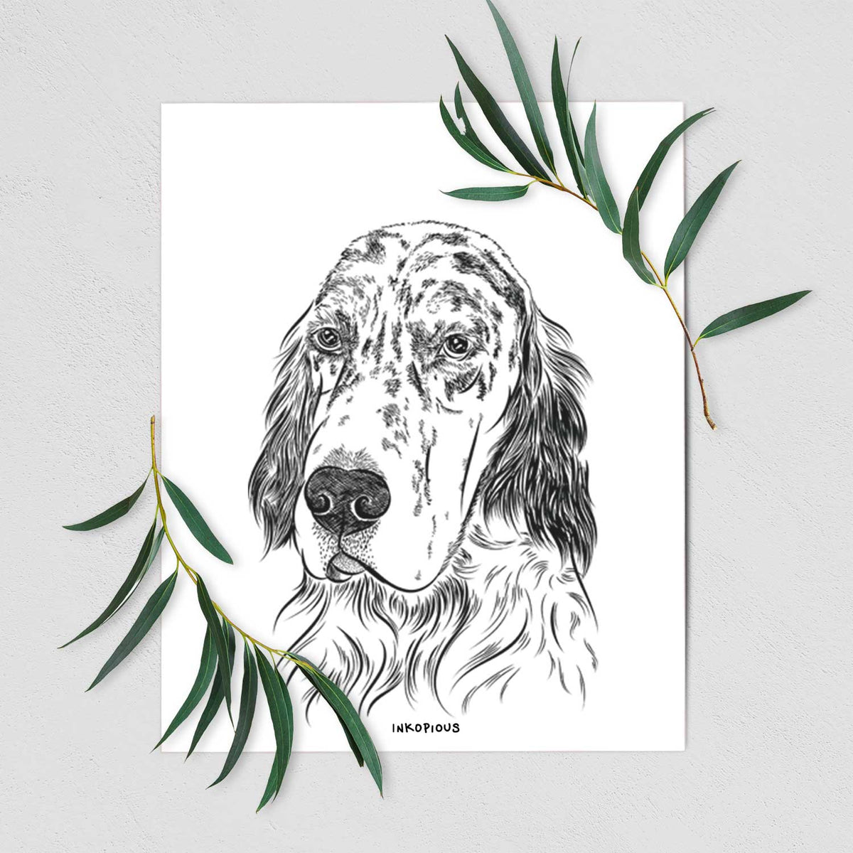 Hutch the English Setter Art Print