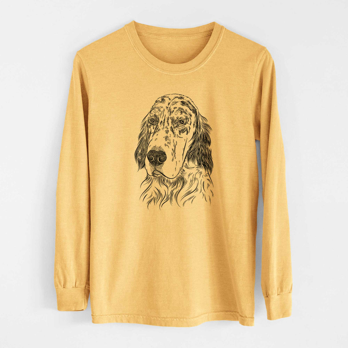 Bare Hutch the English Setter - Heavyweight 100% Cotton Long Sleeve