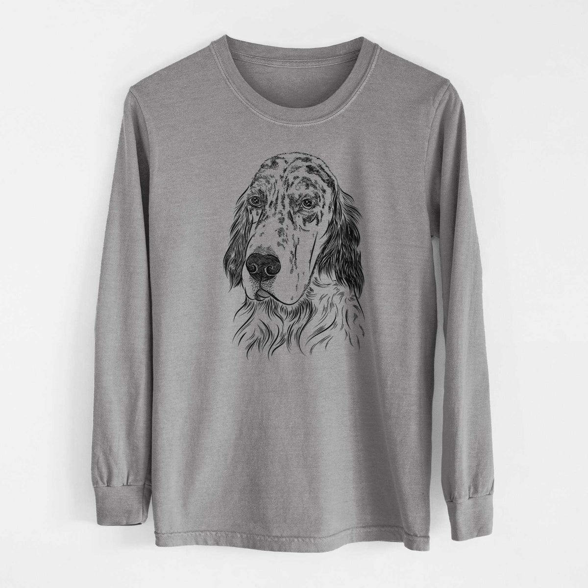 Bare Hutch the English Setter - Heavyweight 100% Cotton Long Sleeve