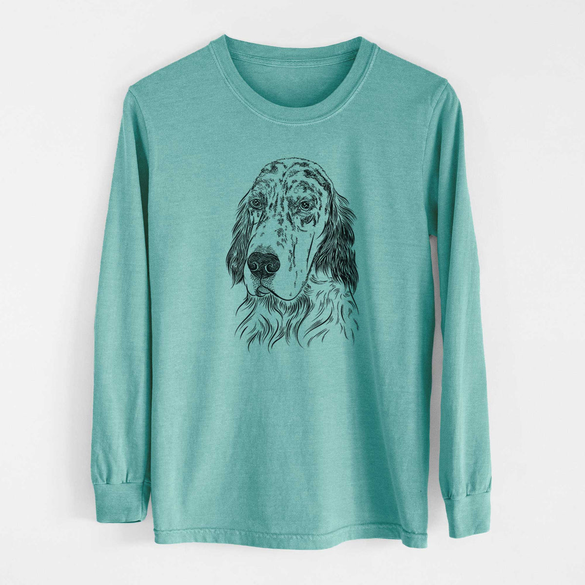 Bare Hutch the English Setter - Heavyweight 100% Cotton Long Sleeve