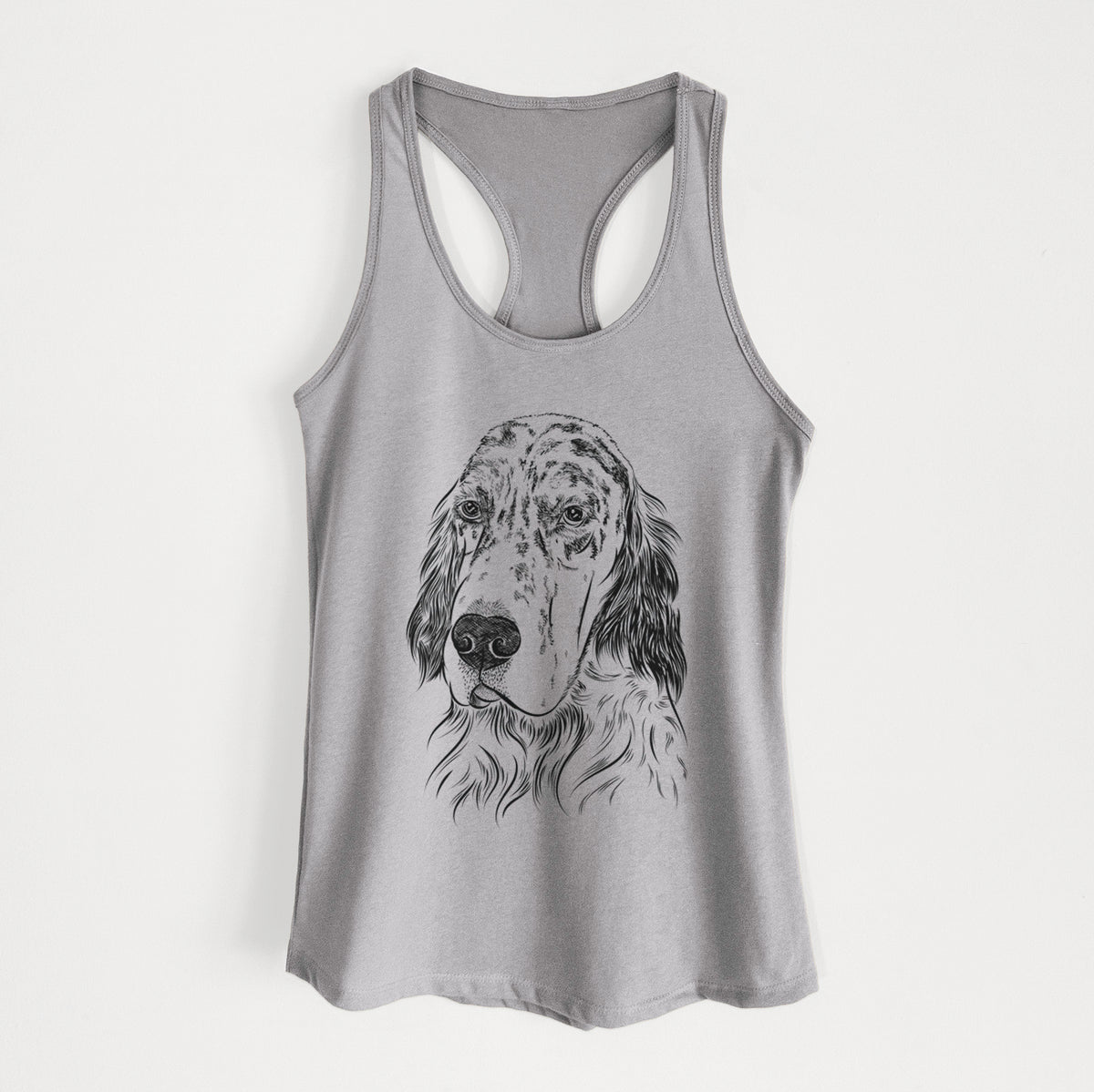 Hutch the English Setter - Women&#39;s Racerback Tanktop