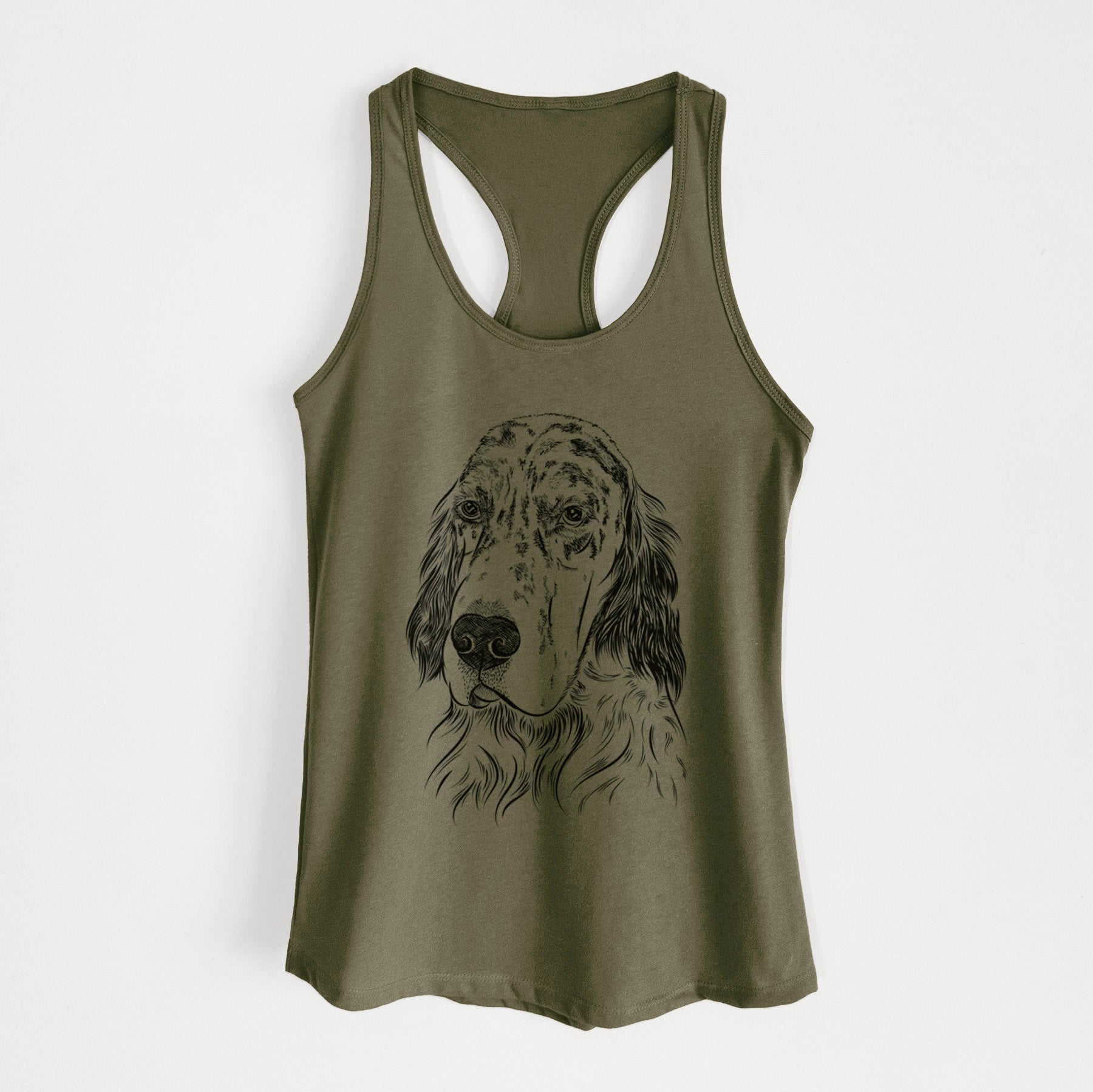 Hutch the English Setter - Women's Racerback Tanktop